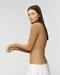 Pull J.Lindeberg Roxy AWKW08159-e116 -J.Lindeberg Boutique 232 awkw08159 e116tigerbrown 04