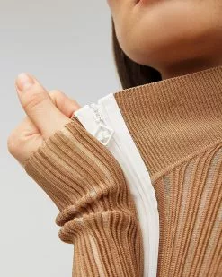 Pull J.Lindeberg Roxy AWKW08159-e116 -J.Lindeberg Boutique 232 awkw08159 e116tigerbrown 06