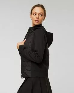 Veste Hybride J.LINDEBERG W KEISHA HYBRID HOOD JACKET AWOW06452-9999 -J.Lindeberg Boutique 232 awow06452 9999 04