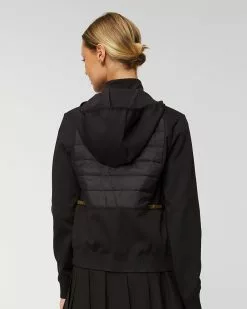 Veste Hybride J.LINDEBERG W KEISHA HYBRID HOOD JACKET AWOW06452-9999 -J.Lindeberg Boutique 232 awow06452 9999 05