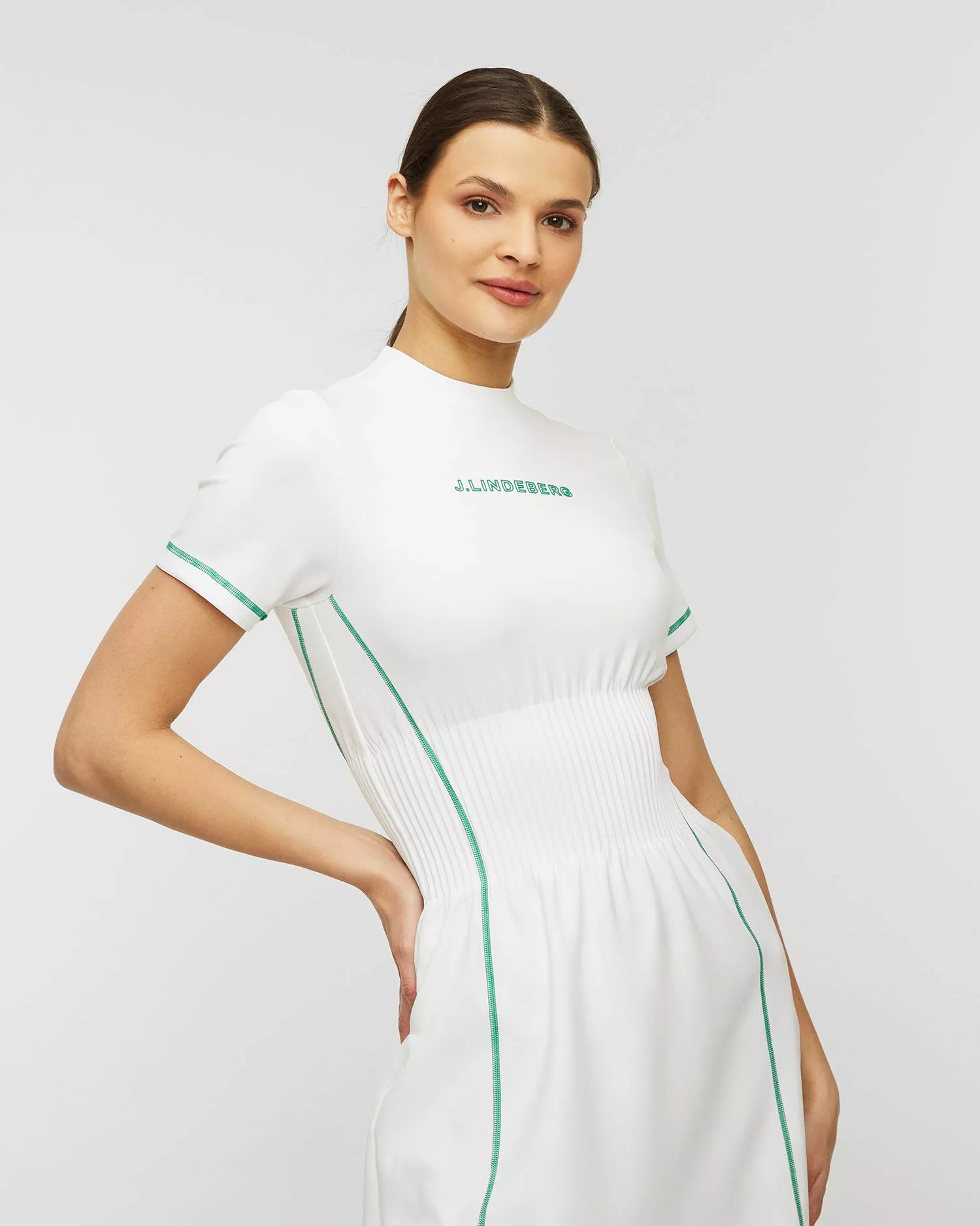 Robe J.Lindeberg Krystal GWSD07950-white 4 Robe J.Lindeberg Krystal GWSD07950-white – Image 2