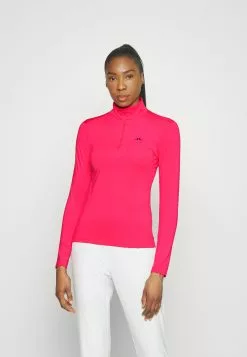 Lauryn Half Zip Mid Layer - T-Shirt À Manches Longues - Azalea
