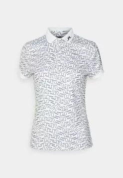 Tour Tech - Polo - White Outline Bridge Swirl -J.Lindeberg Boutique 93e1d6d1d306473e9db1970ad6970fca