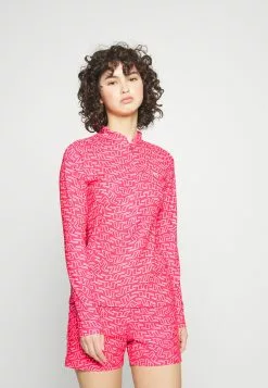 Marilyn Half Zip Mid Layer - T-Shirt À Manches Longues - Azalea