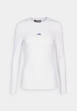 Tekla Crew Neck - T-Shirt À Manches Longues - White Printed Bridge -J.Lindeberg Boutique d50a28b4230e4681a98df878d0e0ff0e
