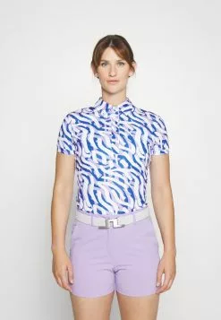 Hailey Print - Polo - Purple